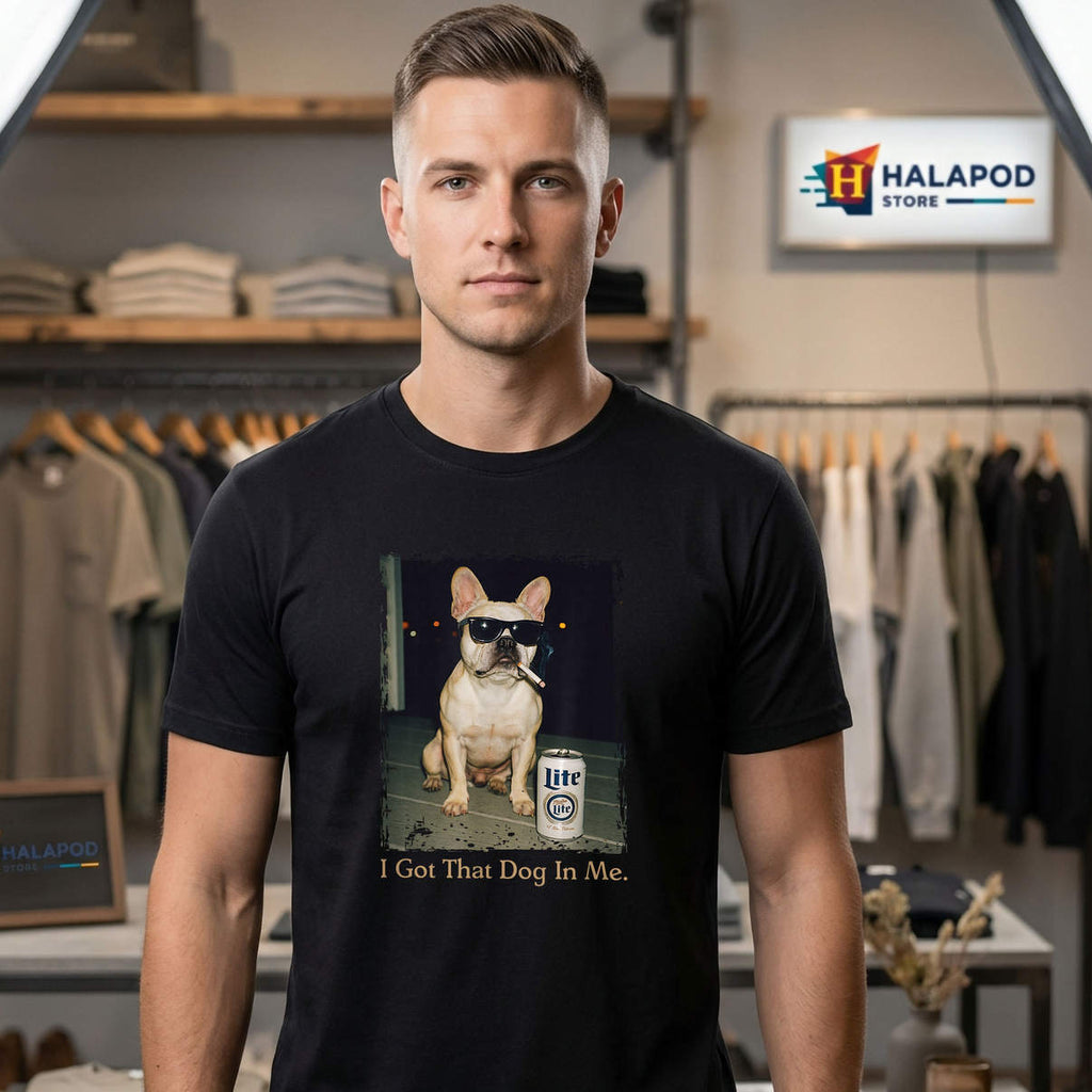I Got That Dog In Me Frenchie Shirt Funny French Bulldog Meme Graphic Womens