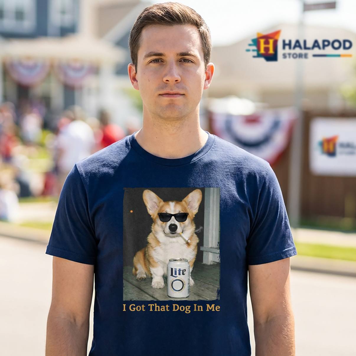 I Got That Dog In Me Meme Tee Shirt Funny Corgi Mom Dad Graphic Apparel Mens