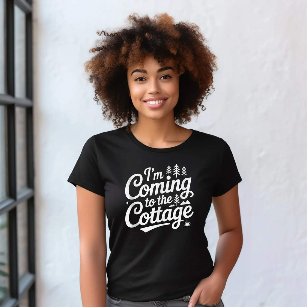 Im Coming To The Cottage Shirt Life Funny Quote Cabin Summer Graphic For Men
