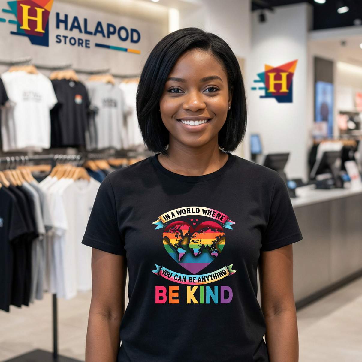 In A World Where You Can Tee Shirt Be Anything Be Kind Gay Pride Ally Graphic Men