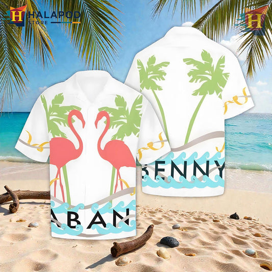 Jason Kelce Pink Flamingo Summer Art On Vintage Aloha Shirt Fun Fan Style