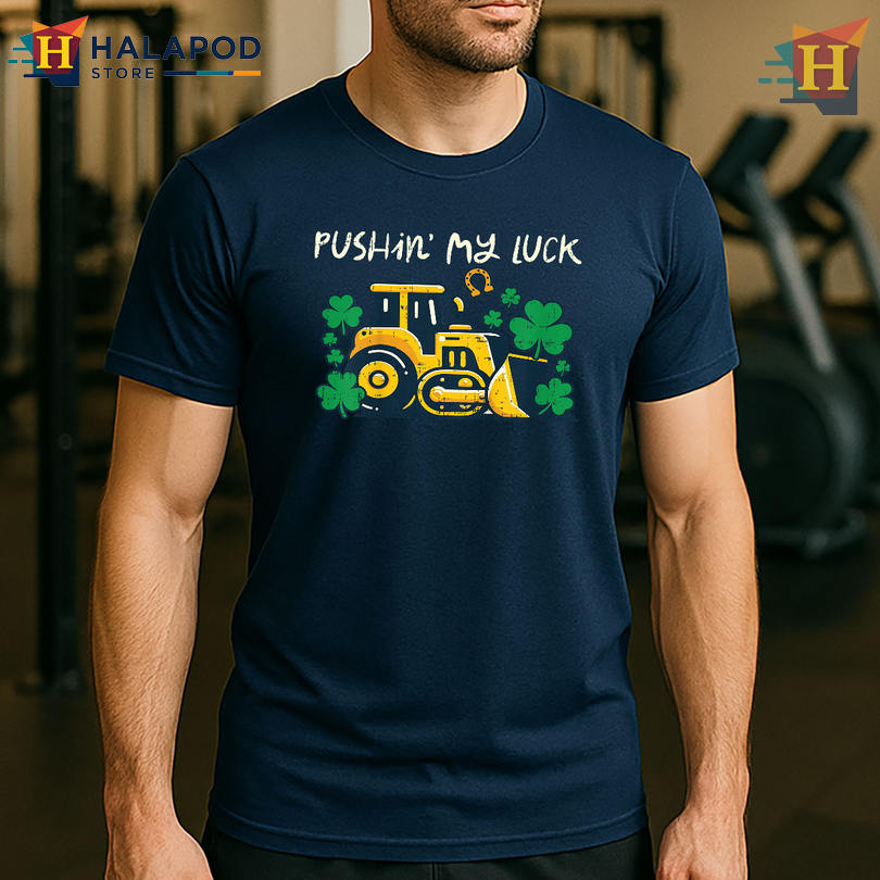 Kids Bulldozer Construction Theme Best St Patrick's Day Shirts
