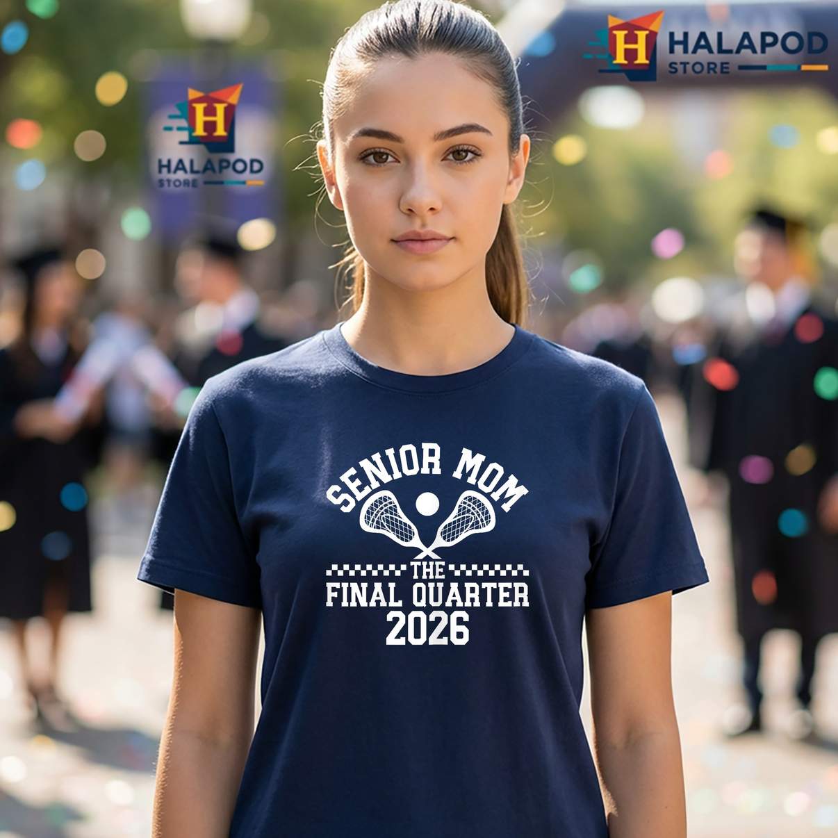 Lacrosse Mom Class Of 2026 Shirt Senior Graduation Graphic Design For Mens Tops