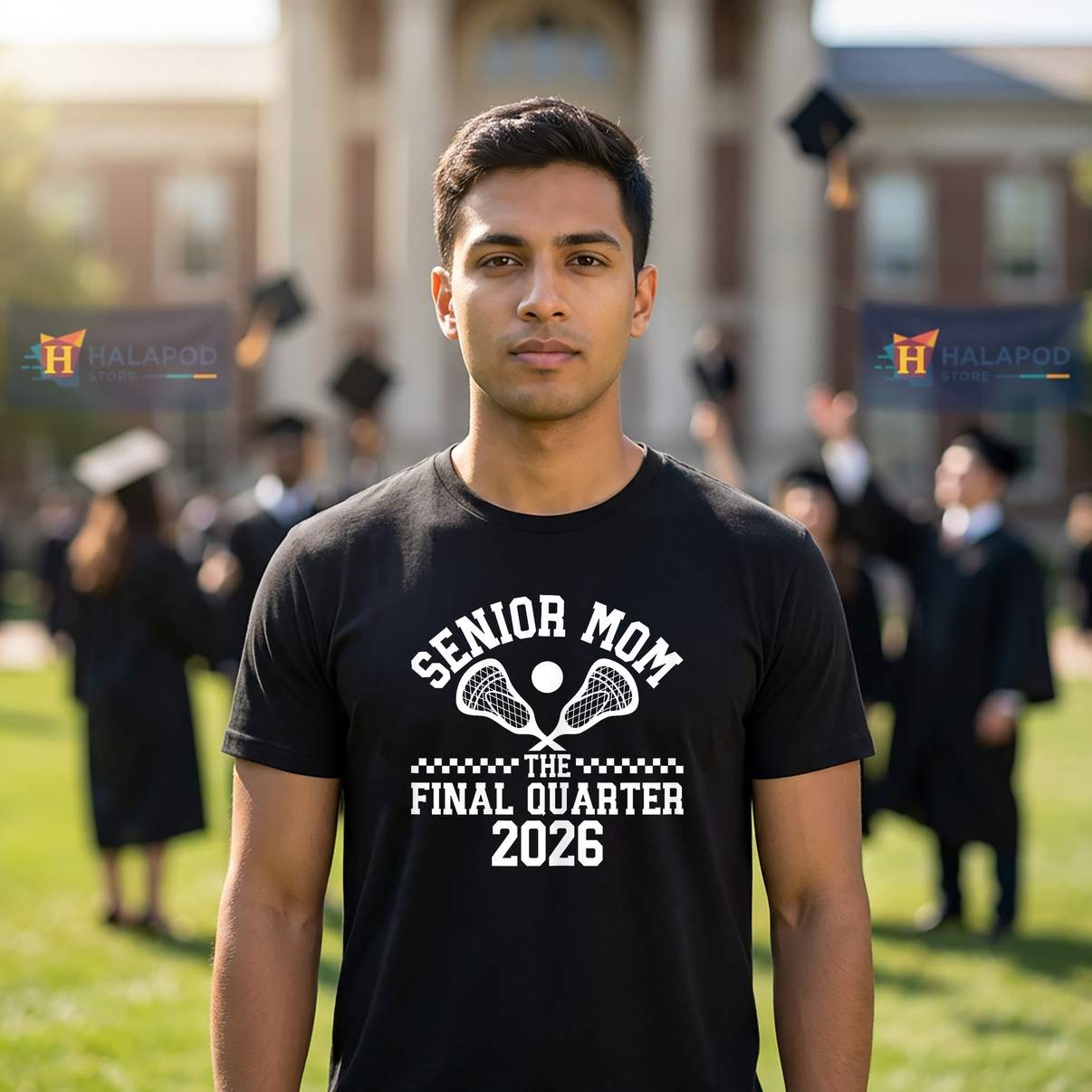 Lacrosse Mom Class Of 2026 TShirt Senior Graduation Graphic Design For Mens Tops