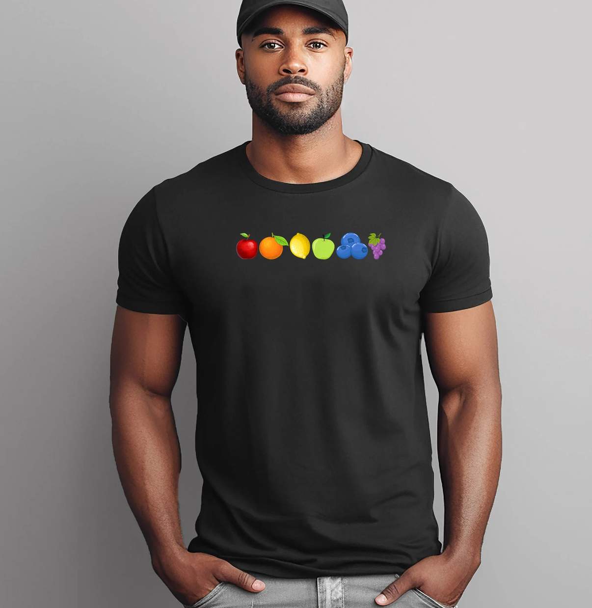 LGBT Fruits Pride Tee Shirt Rainbow Fruits Gay Pride Funny Graphic For Womens