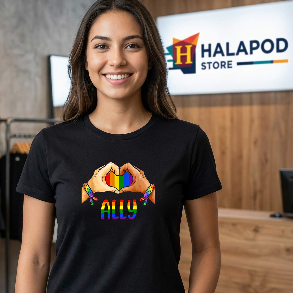 LGBTQ Ally Gay Pride TShirt Rainbow LGBT Meme Humor Graphic Design For Womens