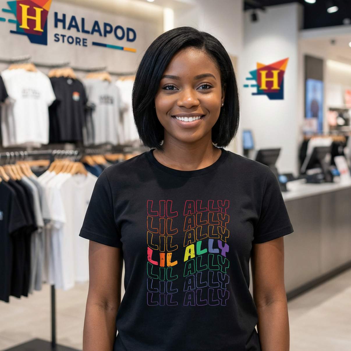 Lil Ally LGBTQ Rainbow Shirt Gay Pride Month Kids Boys Girls Teen Graphic Men