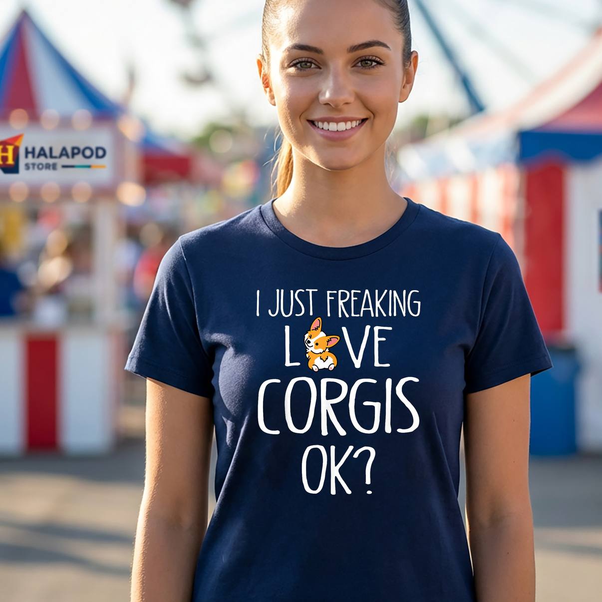 Love Corgis Dog Mom Funny Tee Shirt Pet Owner Graphic Design Apparel For Mens