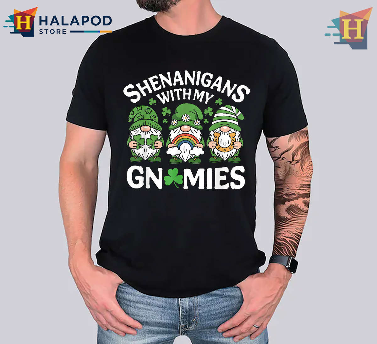 Lucky Gnome Irish Family Tee St Patricks Day Shirts Cute For All Ages