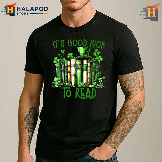 Lucky Reading Teacher St Patrick's Day Shirt Ideas Retro Style