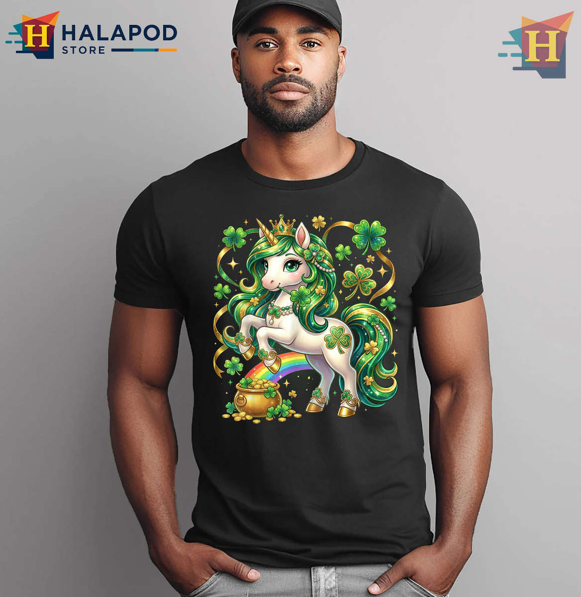 Magical Unicorn Shamrock Tee Cute St Patricks Day Womens Shirts Toddler