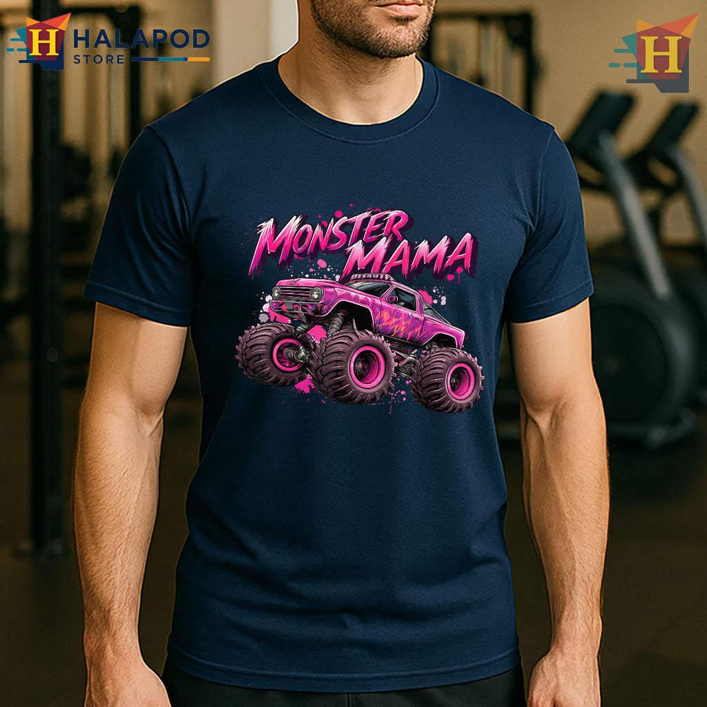 Monster Truck Mama T-Shirt Kid Girl Family Mothers Day Gift