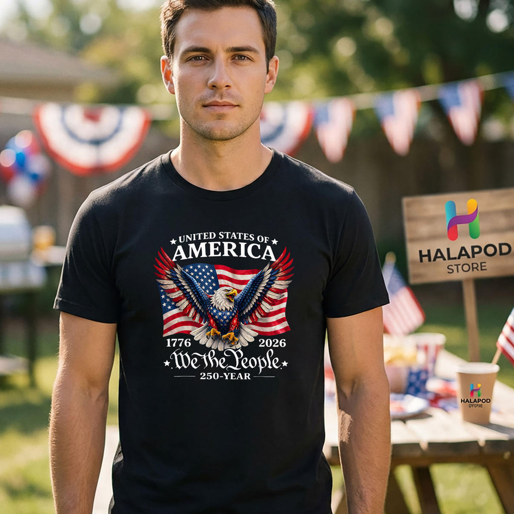 Men Women 250th Anniversary Shirt 2026 Fourth Of July USA Fan Apparel Gear