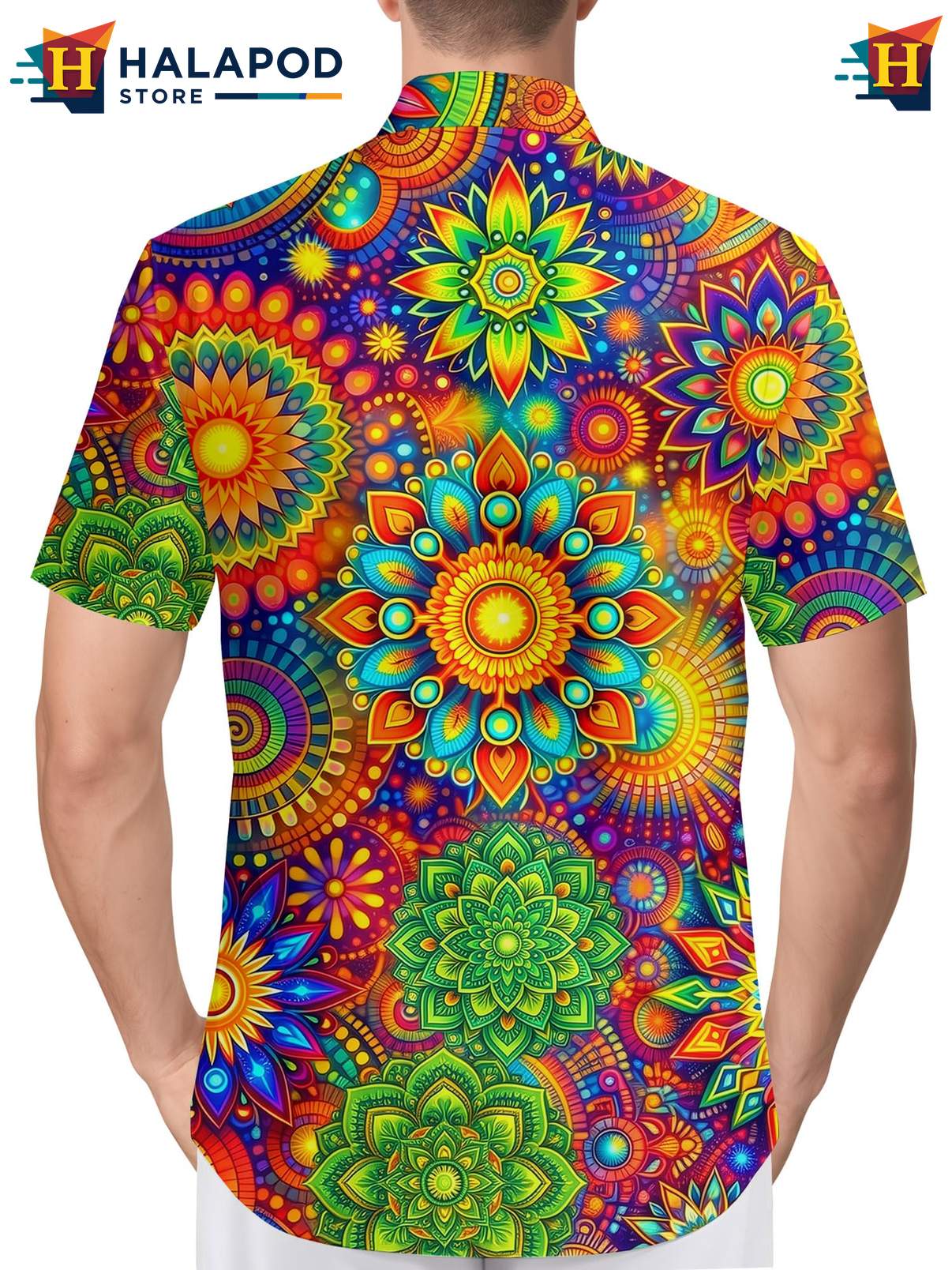 Mens Funny Aloha Shirt Novelty Crazy Graphic Button Down Summer Beach Apparel