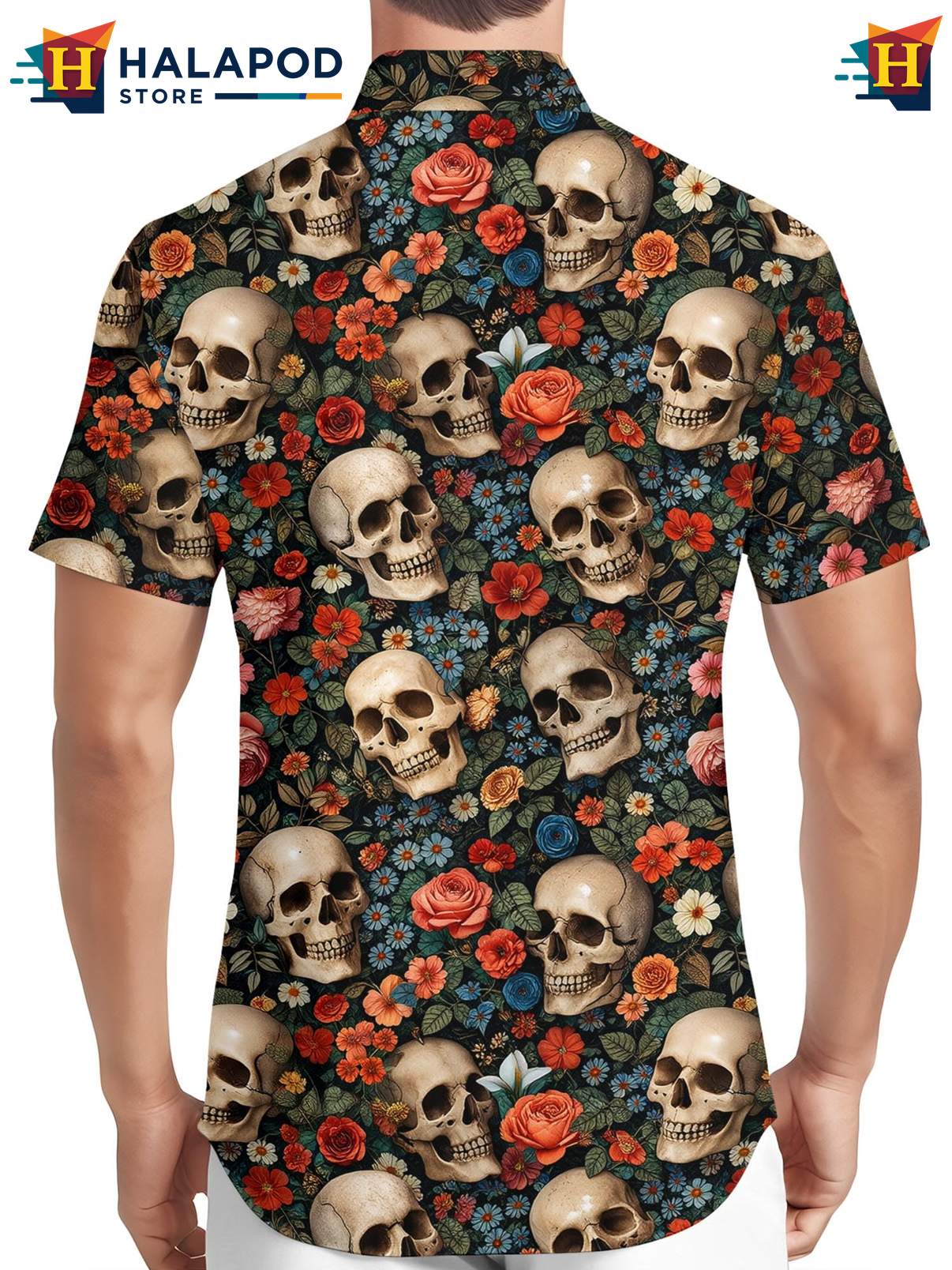 Mens Hawaiian Crazy Graphic Shirt Funny Novelty Button Down Summer Beach Wear