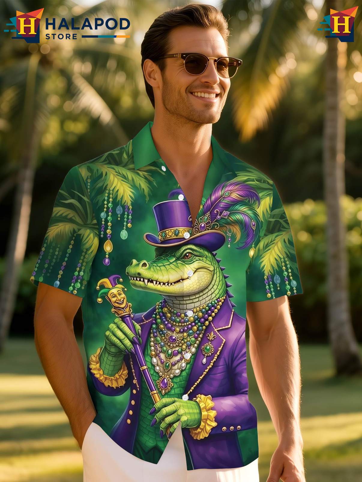 Mens Hawaiian Funny Shirt Novelty Crazy Graphic Button Down Summer Beach Wear