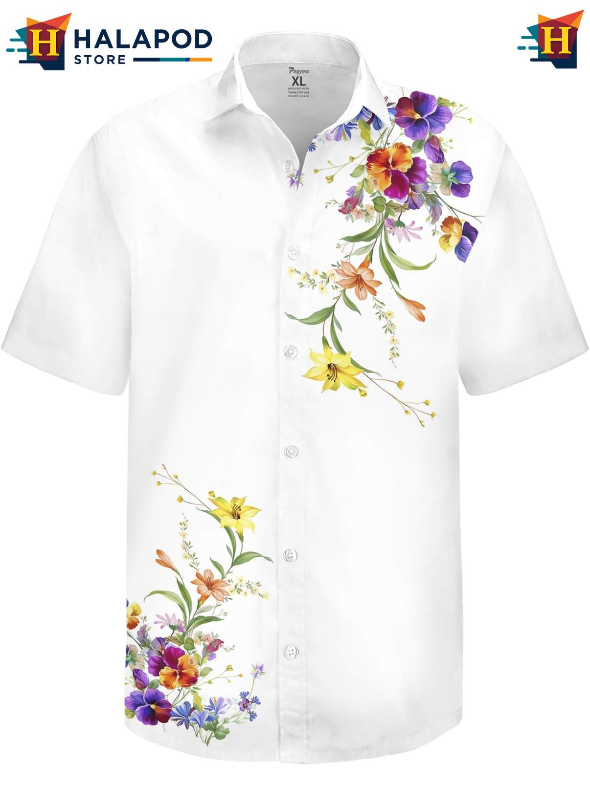 Mens Novelty Short-sleeve button-up shirt Funny Crazy Graphic Summer Holiday Beach Clothing