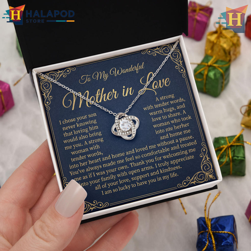 Mothers Day Gift 2026 For Mother In Love - Welcoming Arms Message Jewelry