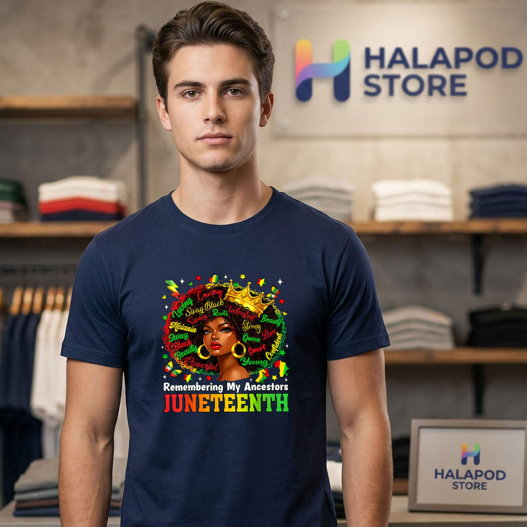 Natural Hair Ancestors Juneteenth Shirt 2026 Black Women Fan Apparel Gear