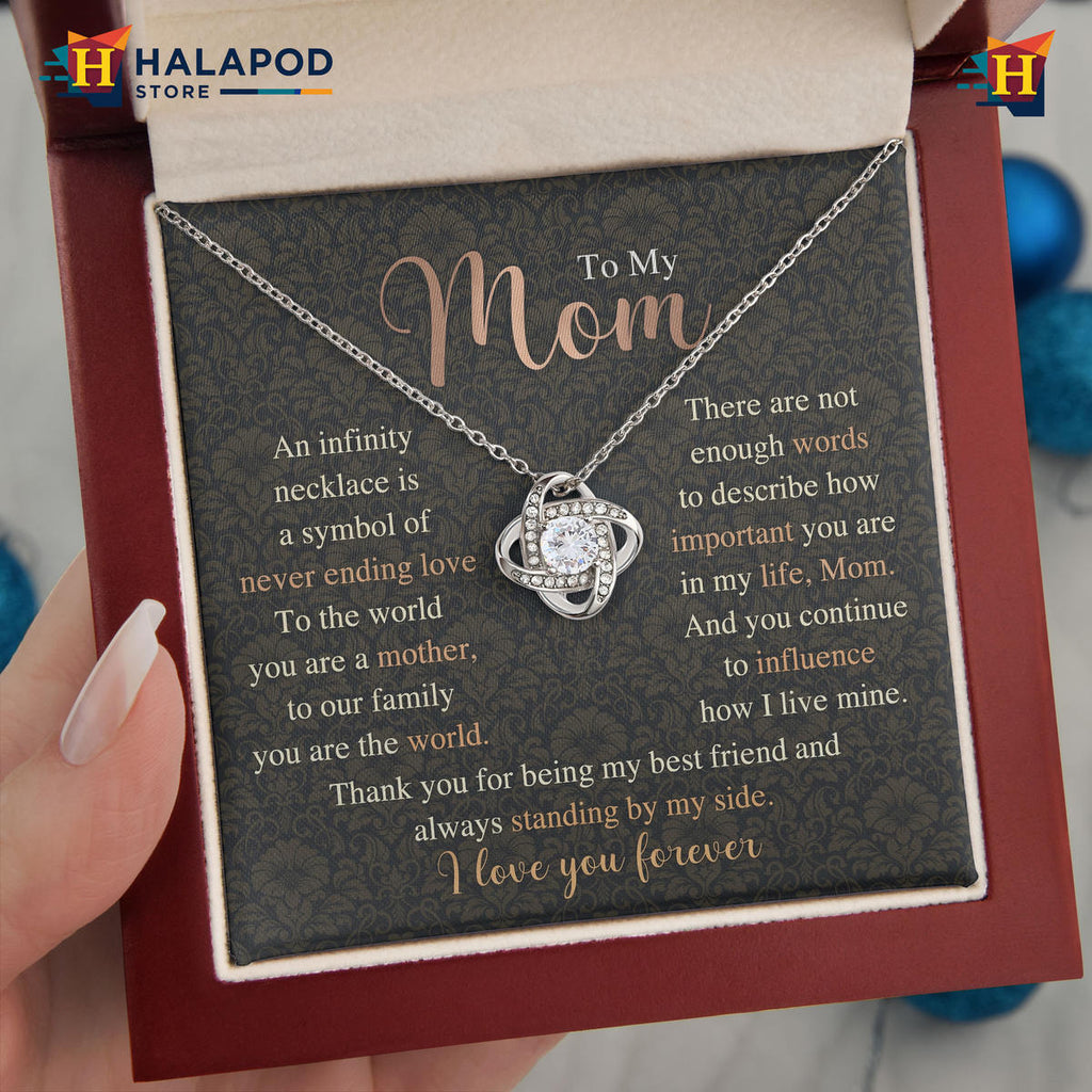 Never Ending Love Message Card Jewelry - Perfect Mothers Day 2026 Gift For Mom