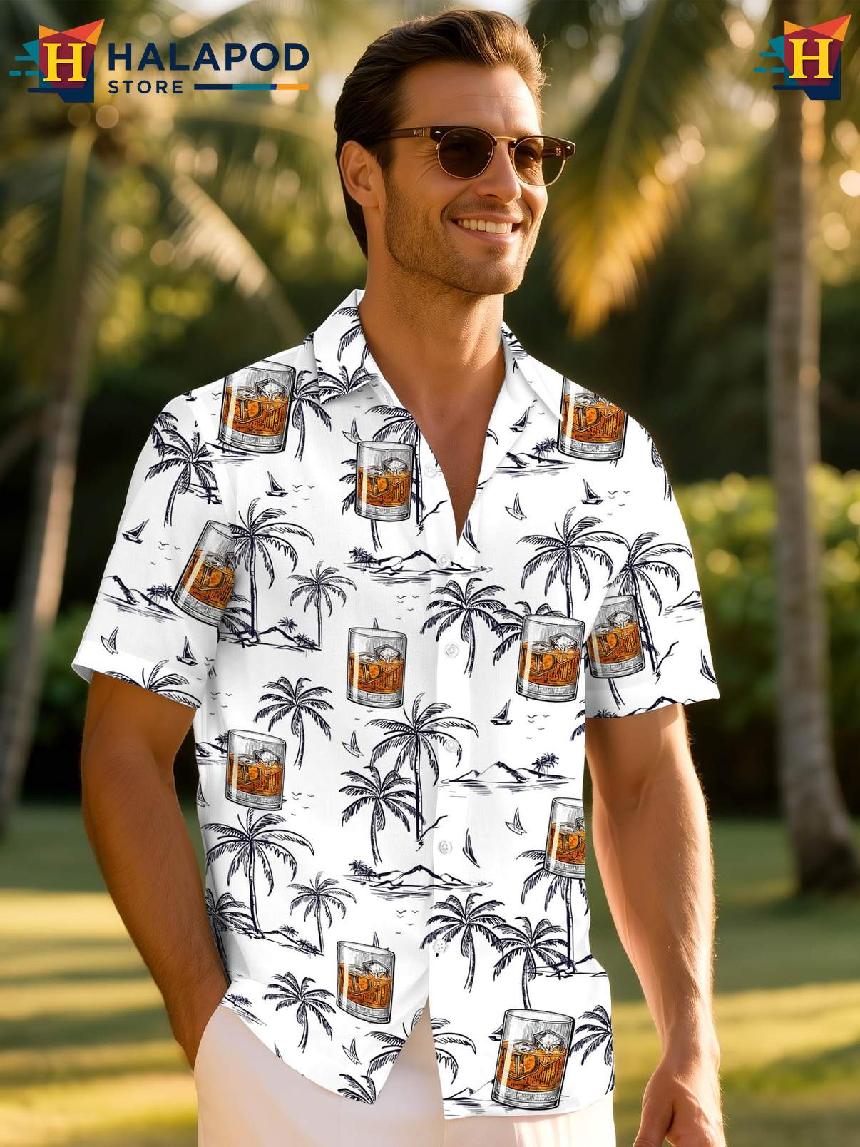 Novelty Aloha Button Down Shirt Mens Funny Crazy Graphic Summer Beach Outfit