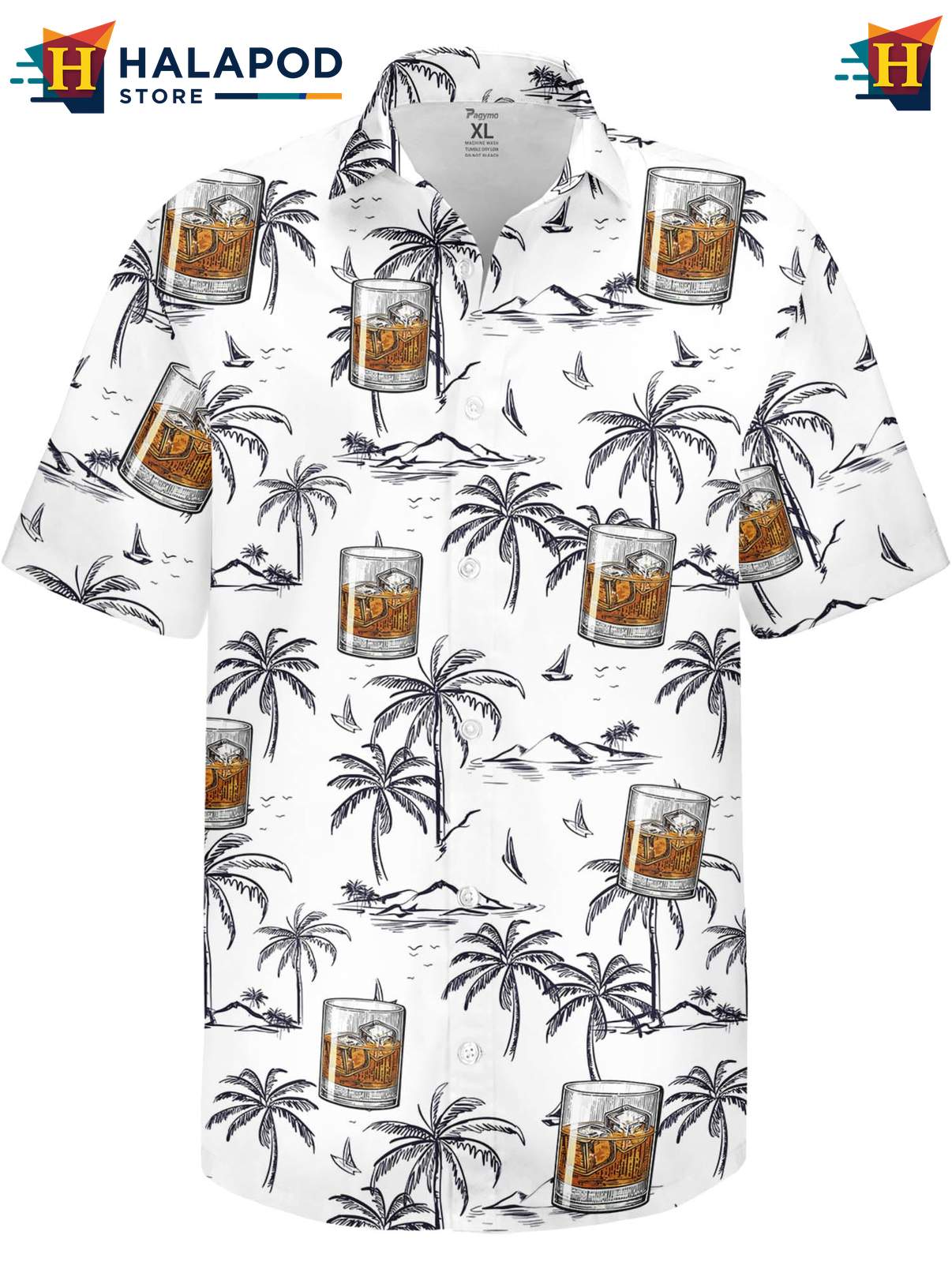 Novelty Aloha Button Down Shirt Mens Funny Crazy Graphic Summer Beach Outfit