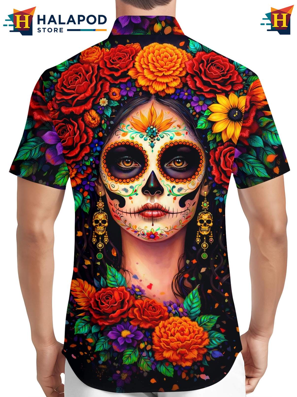 Novelty Aloha Shirt Mens Funny Crazy Graphic Button Down Summer Beach Wear