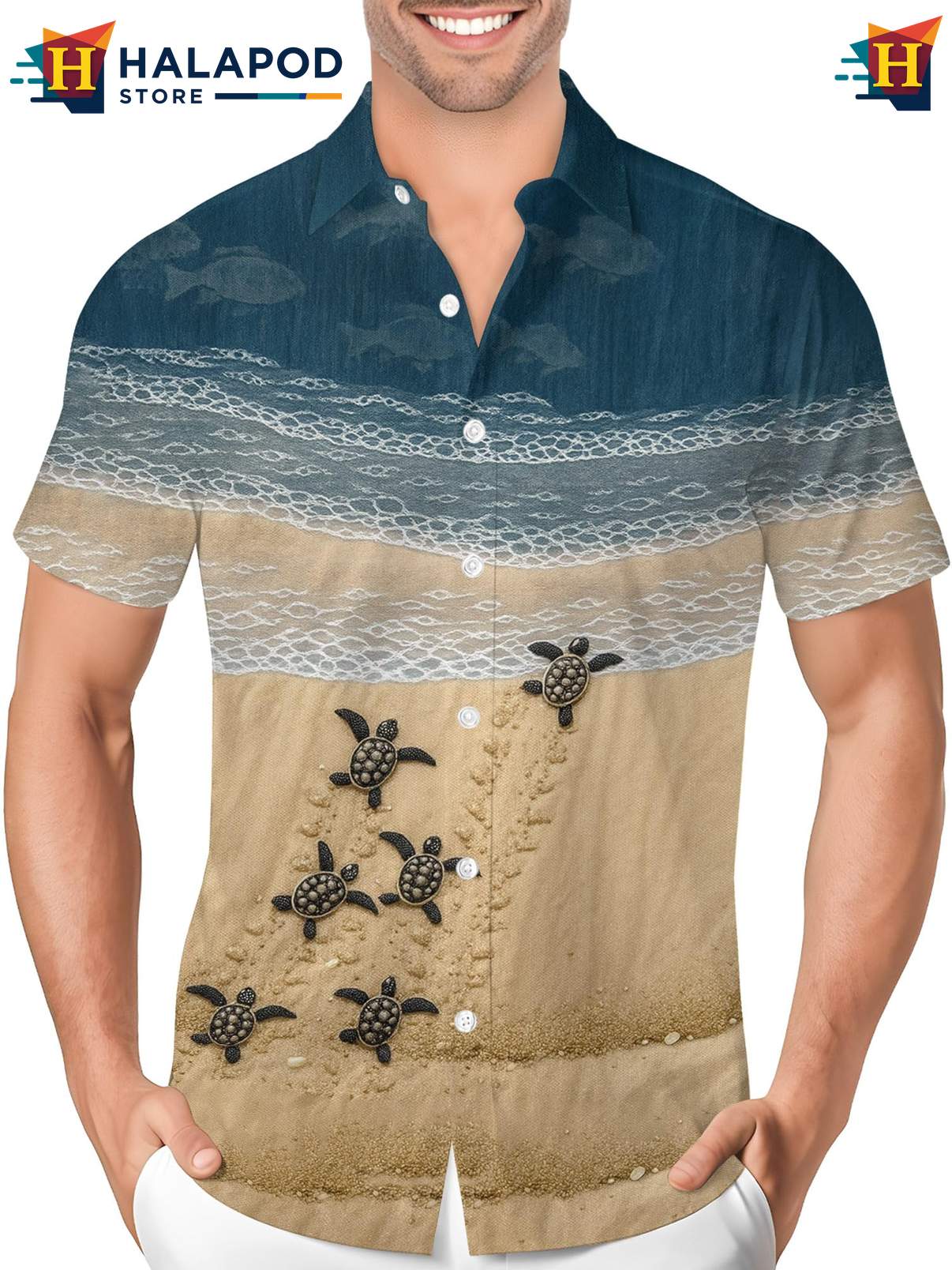 Novelty Tropical Shirt Mens Funny Crazy Graphic Button Down Summer Beach Wear