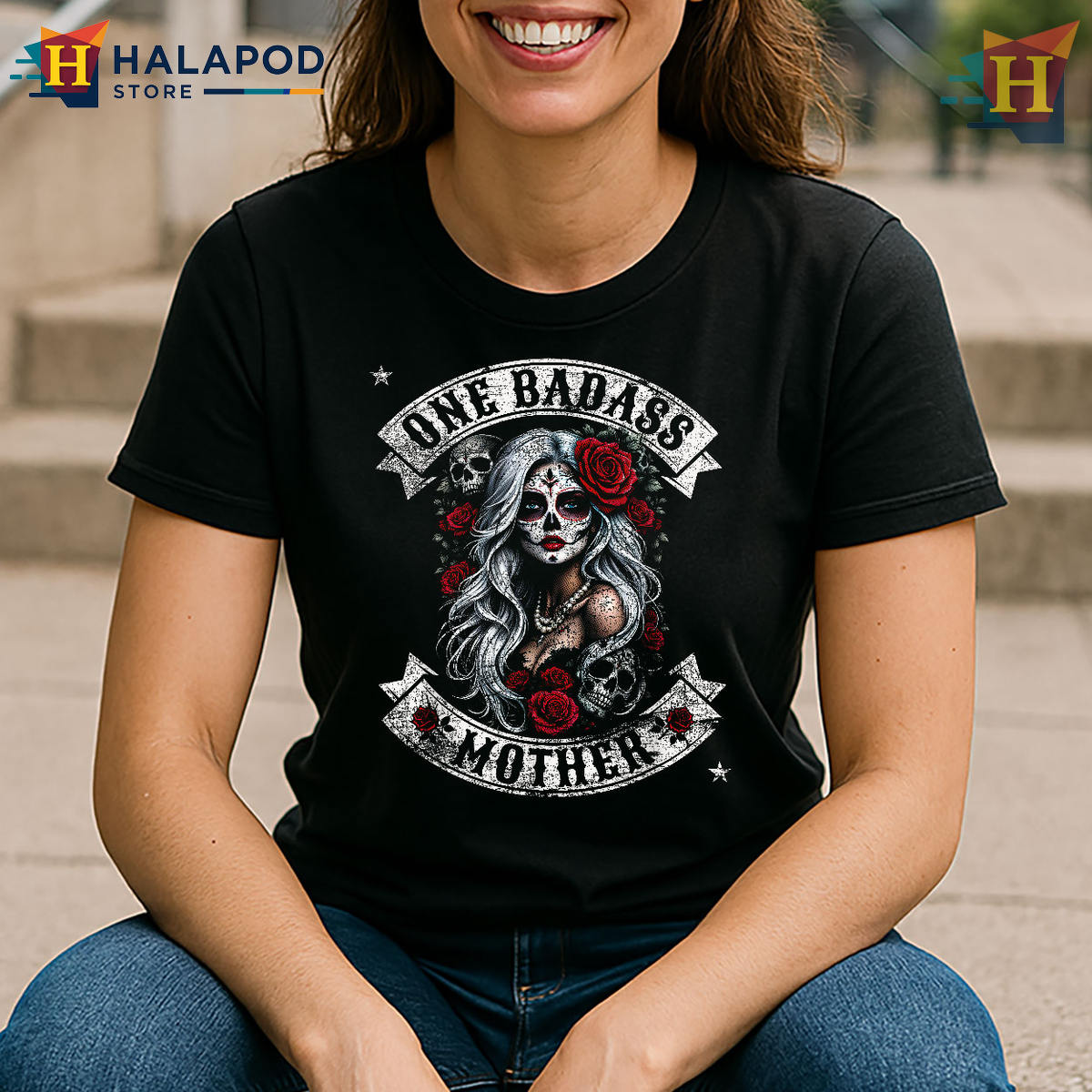 One Badass Mother Stepmom Single Mom Funny Mother T Shirts