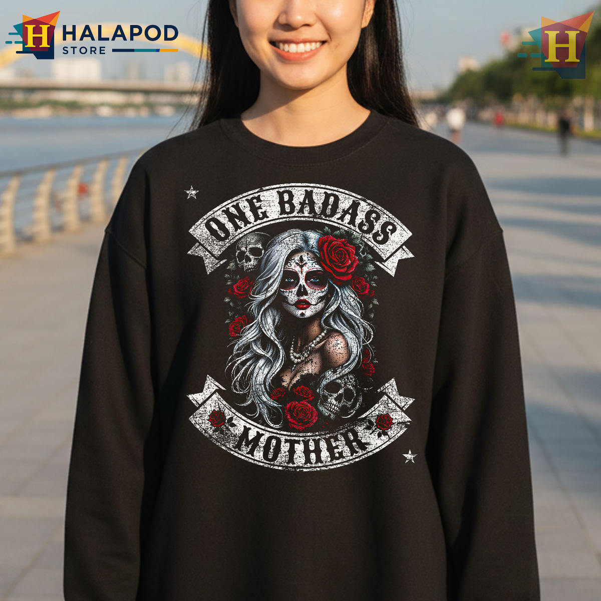 One Badass Mother Stepmom Single Mom Funny Mother T Shirts