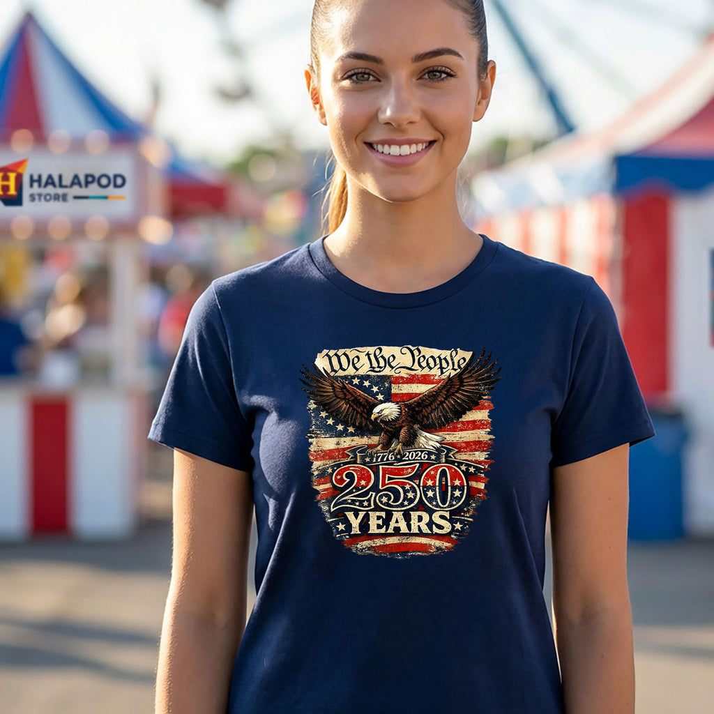 Patriotic Eagle 250th Anniversary Shirt 2026 USA Fourth Of July Fan Gear
