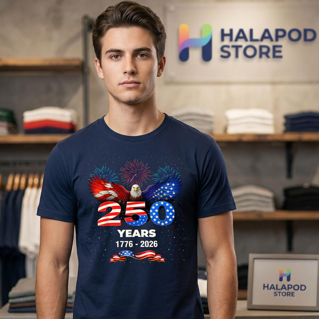 Patriotic Eagle 4th Of July 250th Shirt 2026 USA 1776 Anniversary Celebration