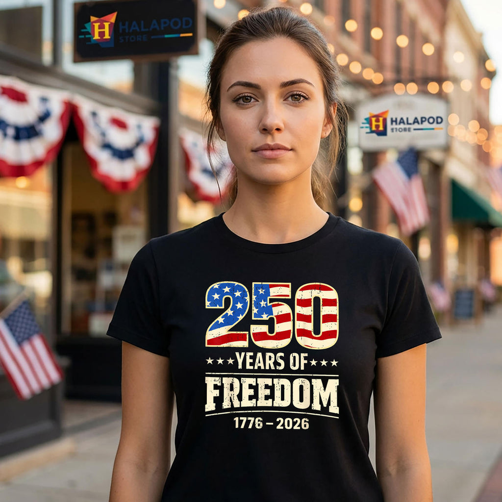 Patriotic Men 250th Anniversary Shirt 2026 USA Fourth Of July Fan Apparel