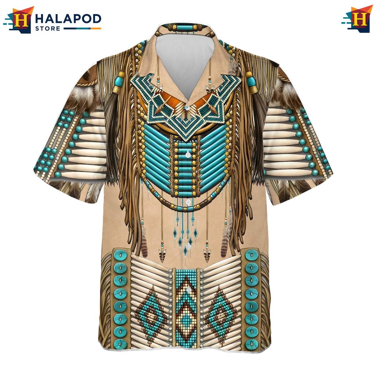Playful Dolphin Aloha TShirt, Cute Cat Summer Beach Shirt For Men, Tribal Mexican Fiesta Design