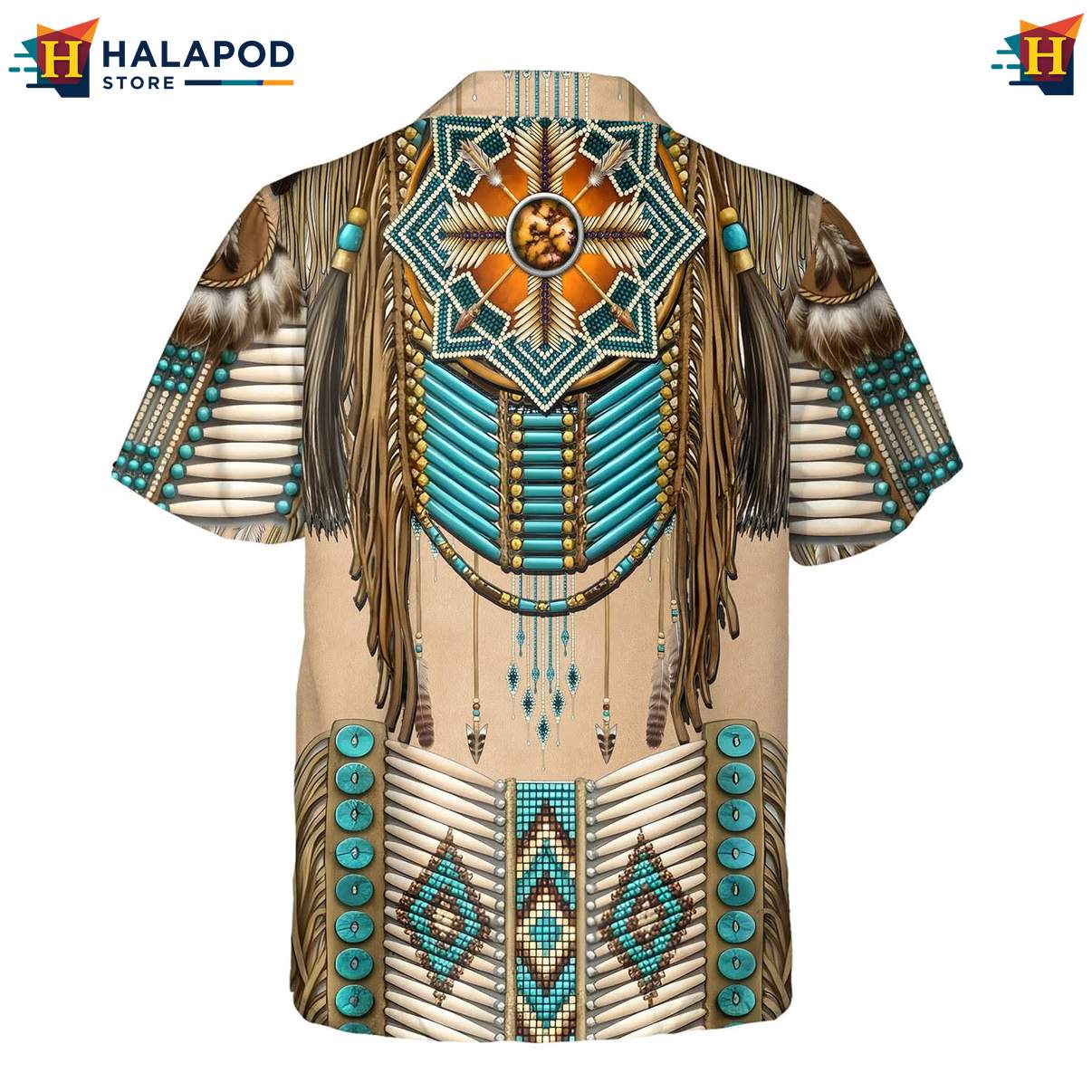 Playful Dolphin Aloha Tee, Cute Cat Summer Beach Shirt For Men, Tribal Mexican Fiesta Design