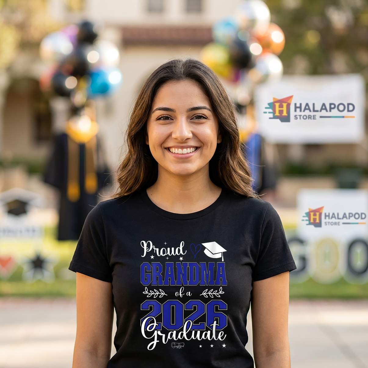Proud Grandma Class Of 2026 Shirt Graduate For Graduation Graphic For Womens