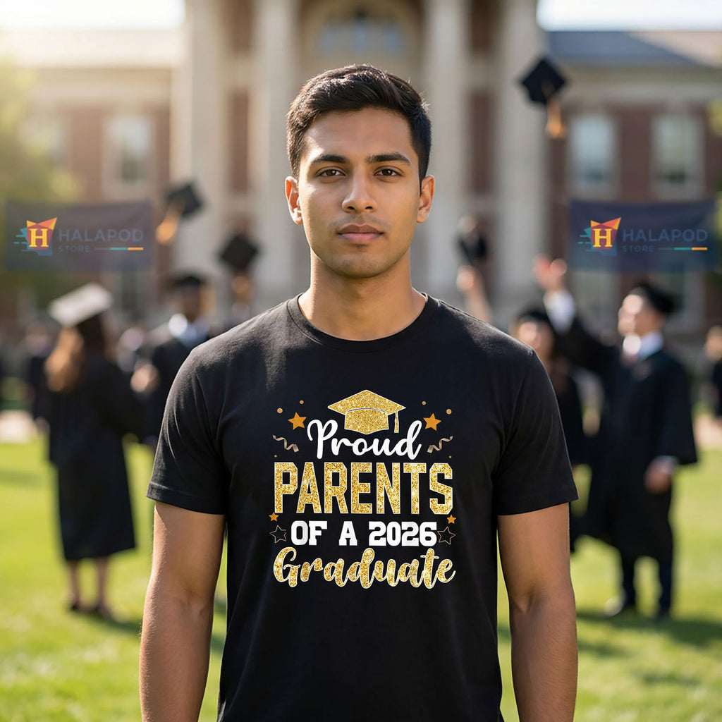Proud Parents Senior Class Graduate Shirt 2026 Graduation Family Fan Apparel