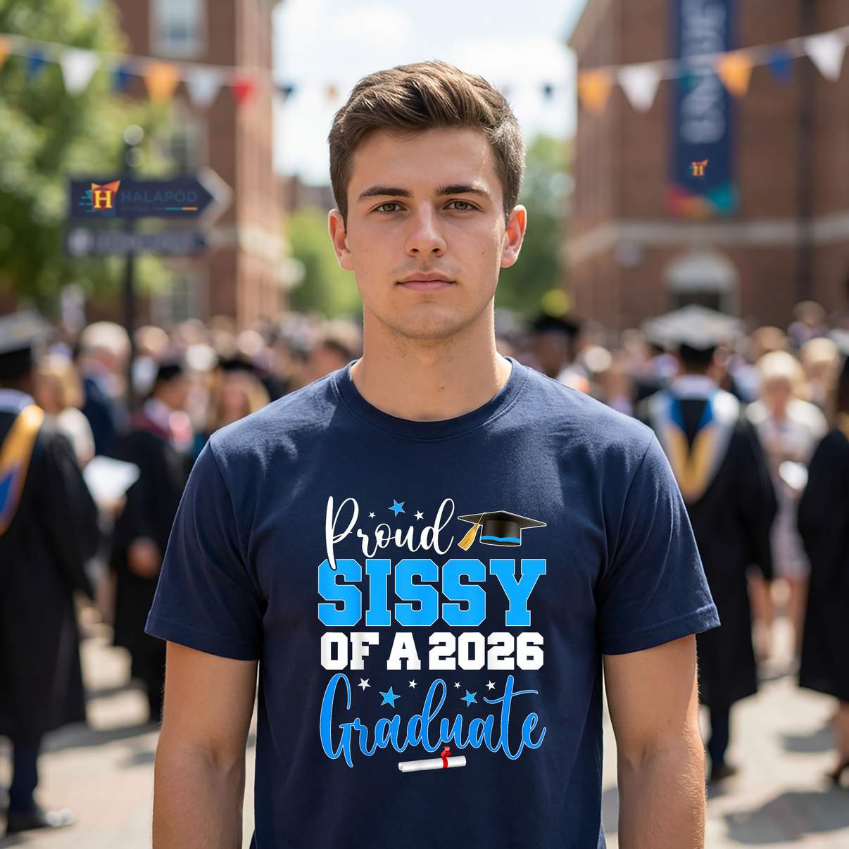 Proud Sissy Class Of 2026 TShirt Senior Graduate Graphic Design Lover For Mens