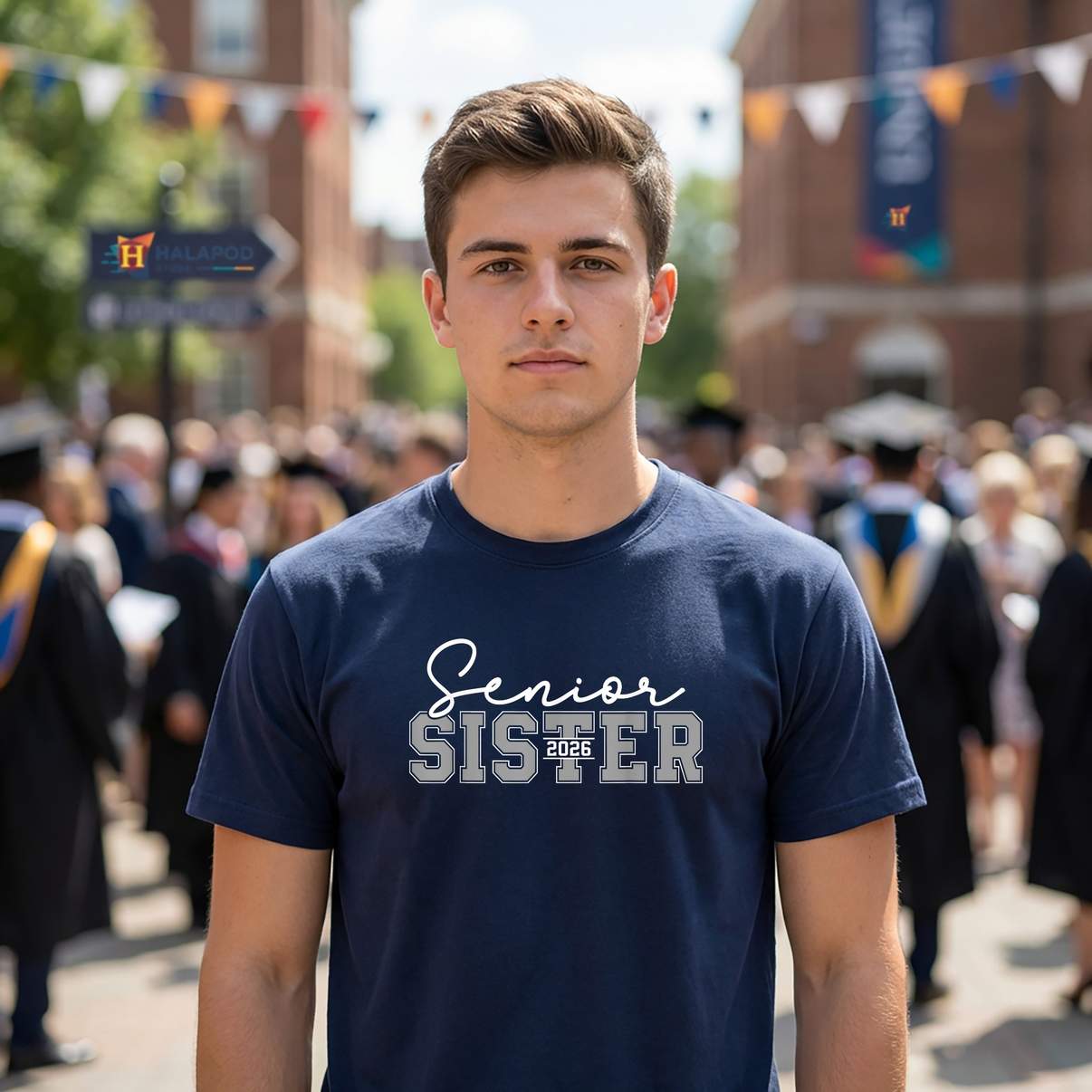 Proud Sister Class Of 2026 Shirt Senior Graduate Graphic Design Lover For Men