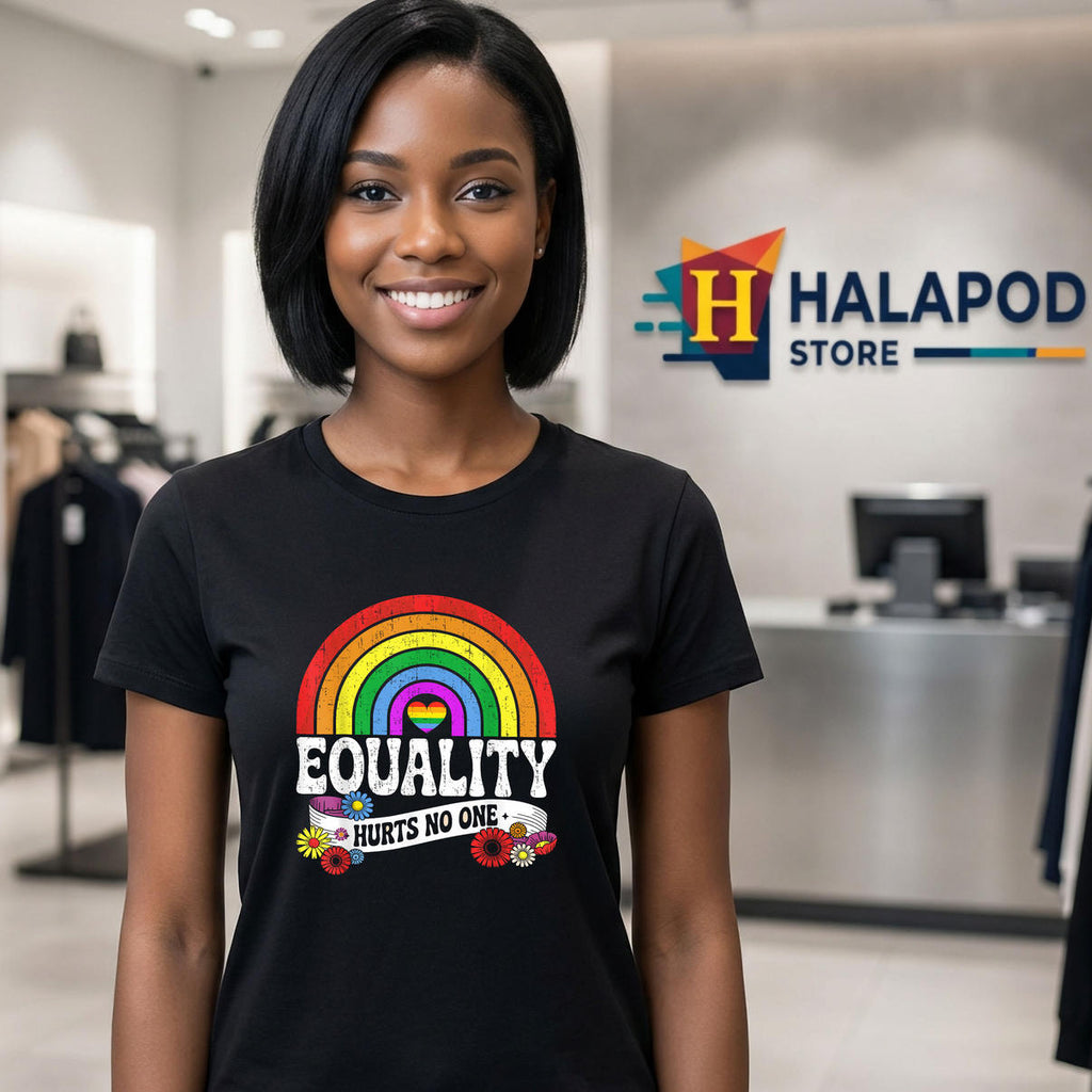 Rainbow Pride Flower Funny Saying Shirt 2026 LGBTQ Support Month Fan Apparel