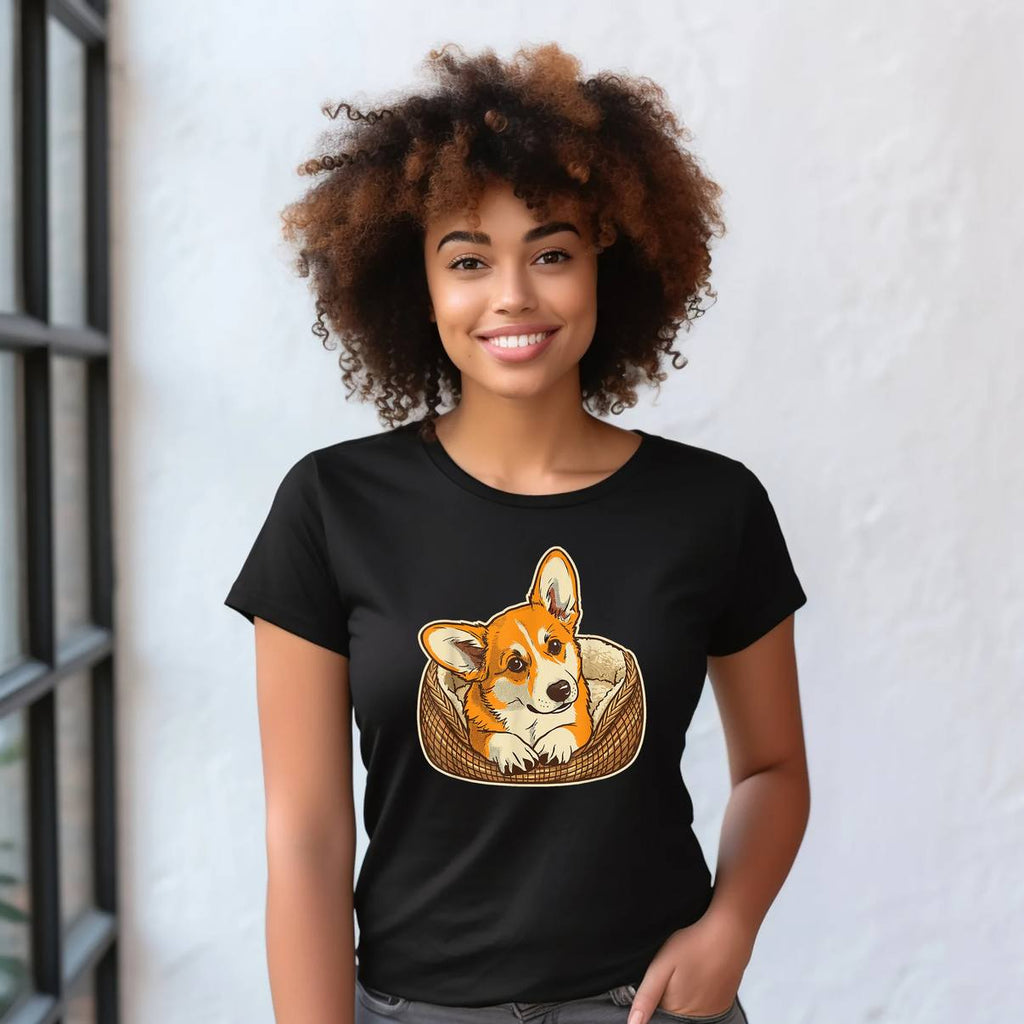 Retro Corgi Dog Mom Dog Dad Shirt Funny Pet Lover Graphic Design For Mens