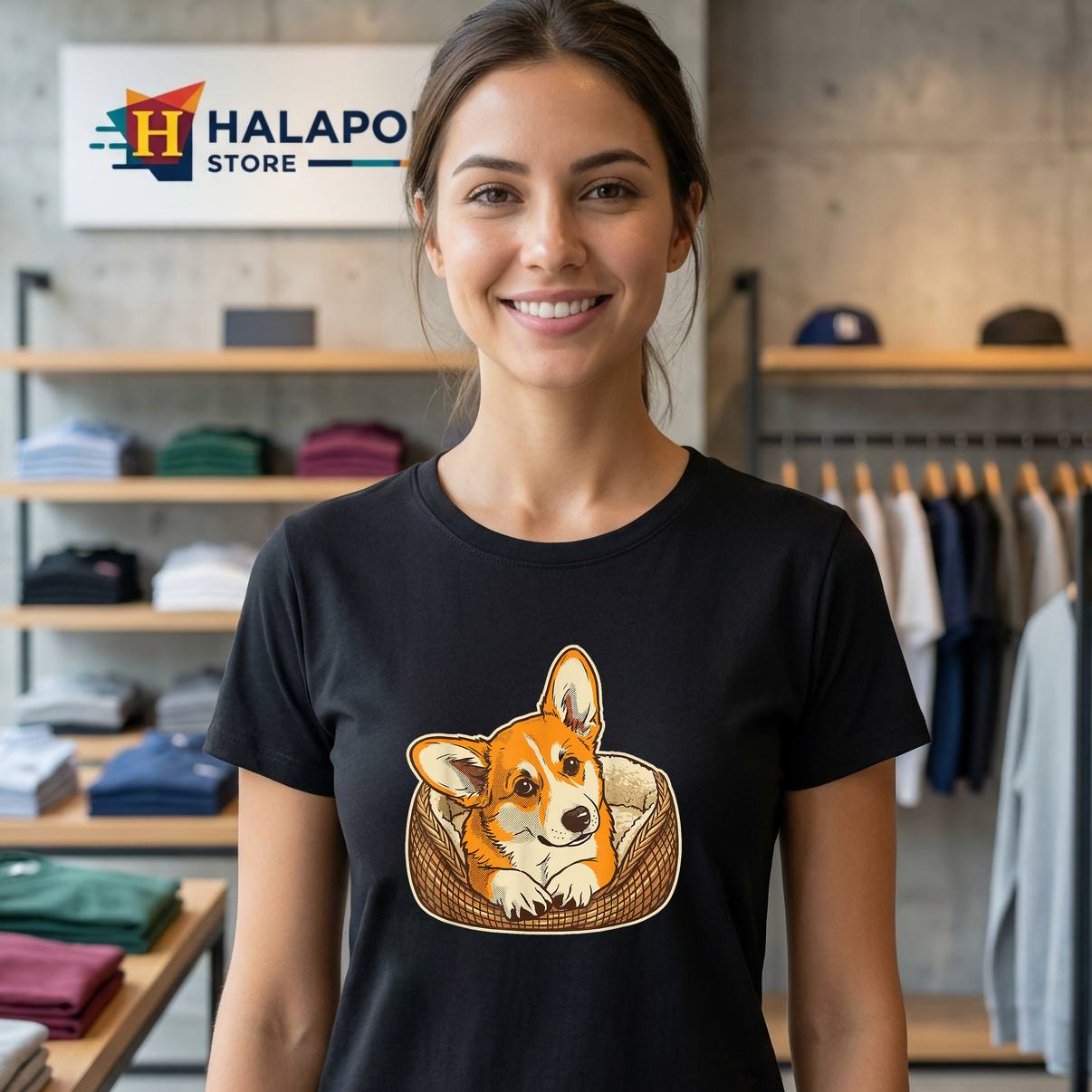 Retro Corgi Dog Mom Dog Dad TShirt Funny Pet Lover Graphic Design For Mens