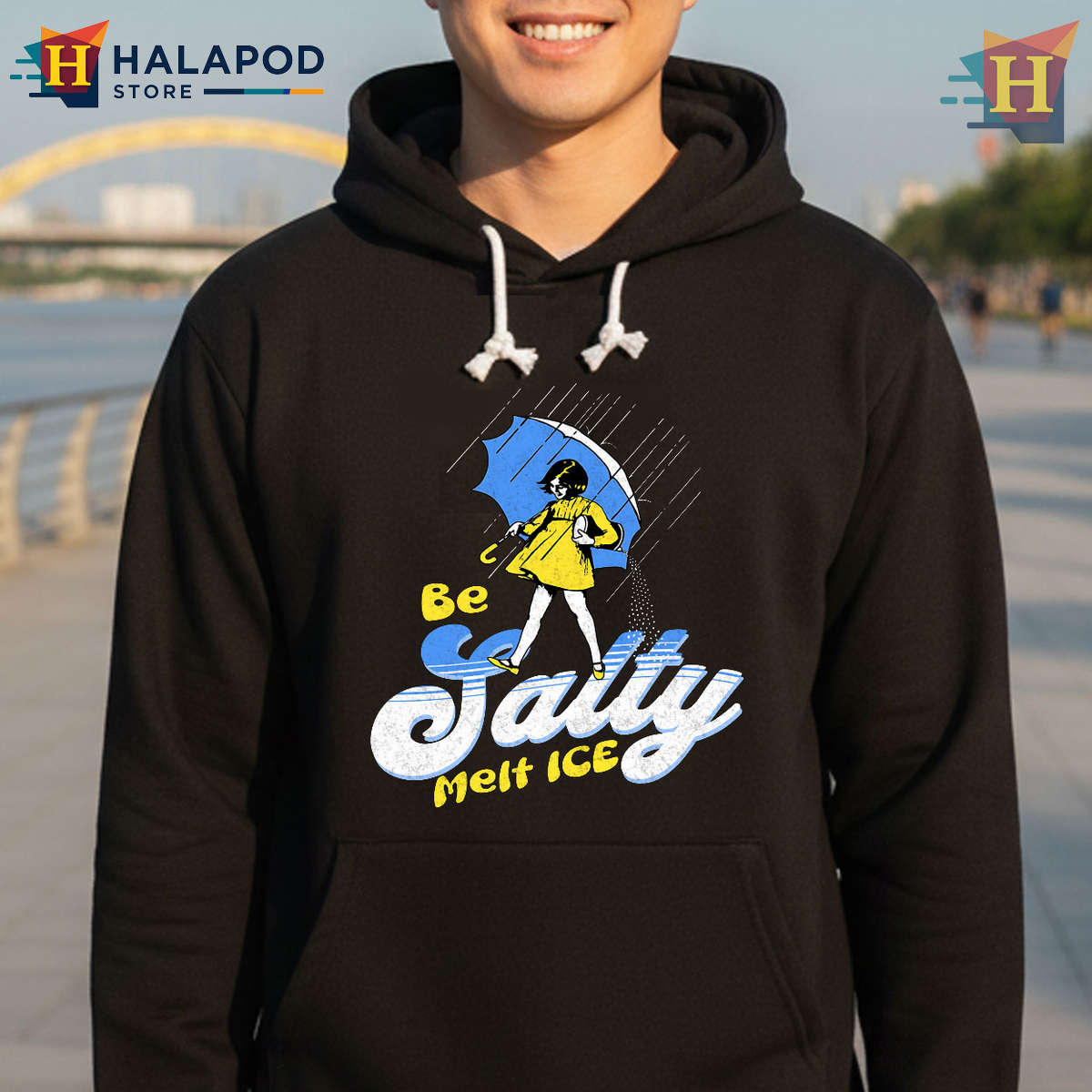 Retro Satire Graphic Funny Political Humor Retro Shirt Be Salty Melt Ice