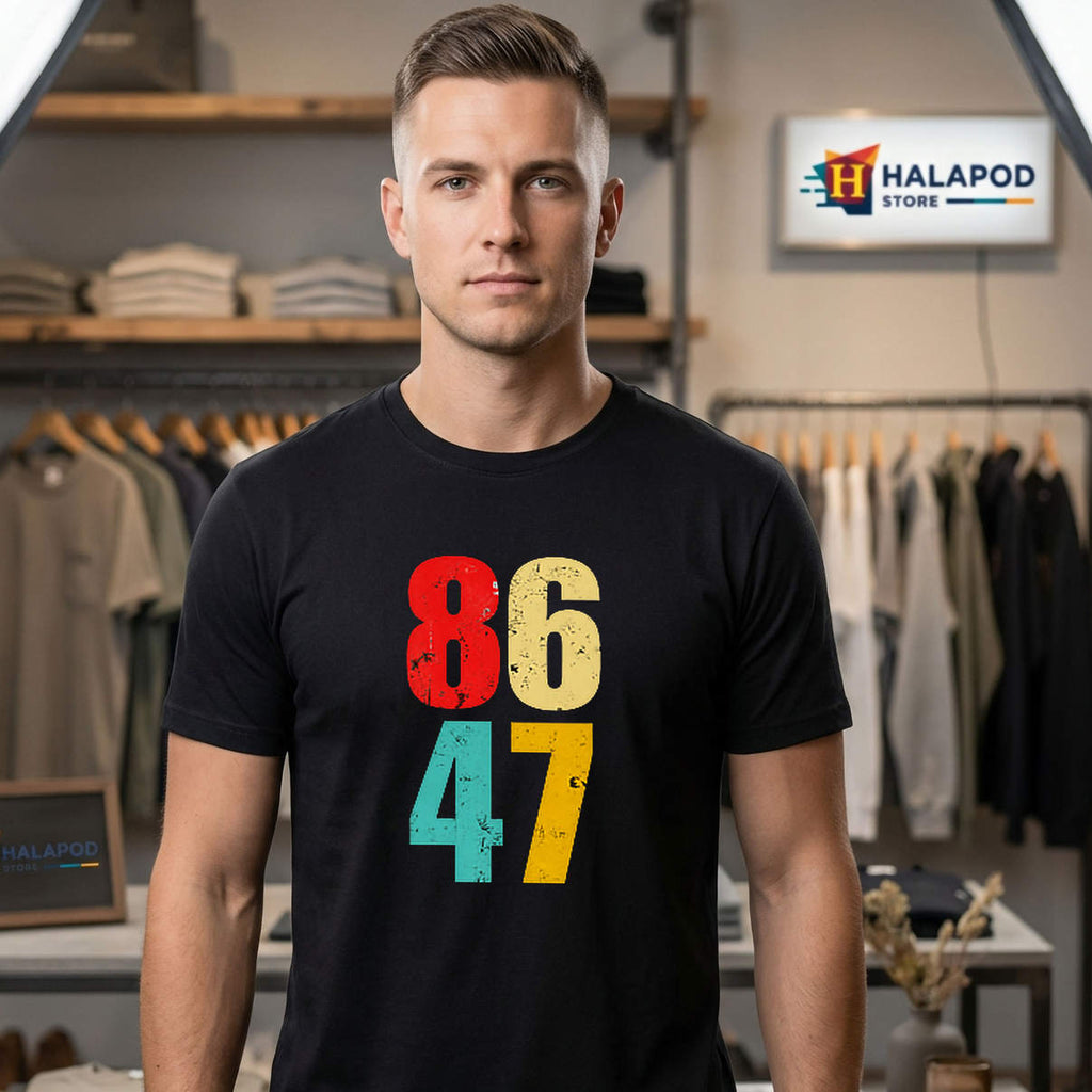 Retro Vintage 8647 Apparel Shirt 2026 Funny Political Graphic Fan Apparel