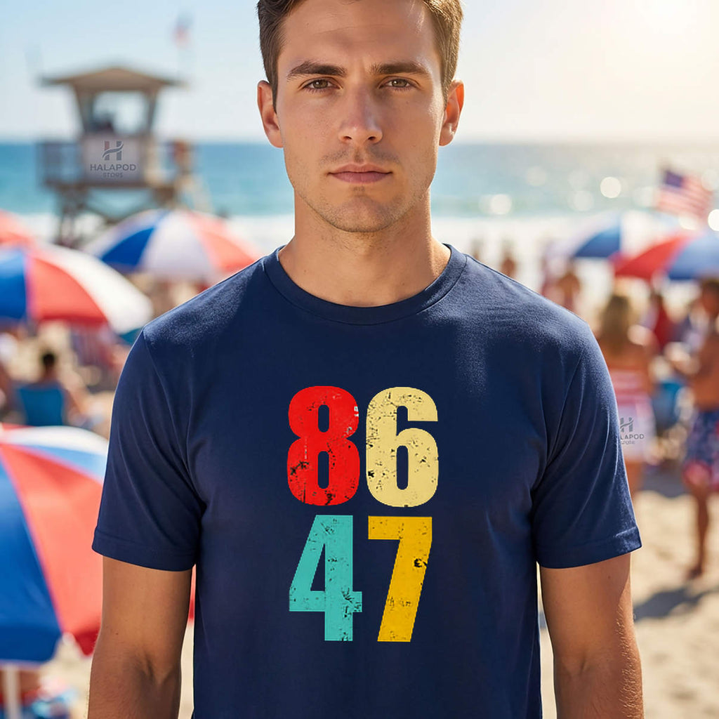 Retro Vintage 8647 Shirt Funny Political Mystery Numbers Graphic For Lovers