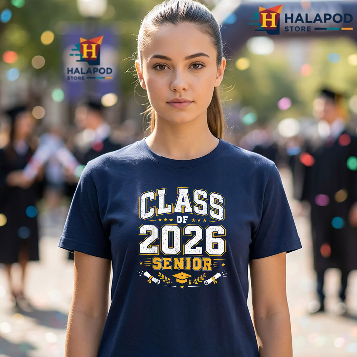 School Graduation Senior Fan Shirt 2026 Class Of Graduate Apparel Gear Gifts