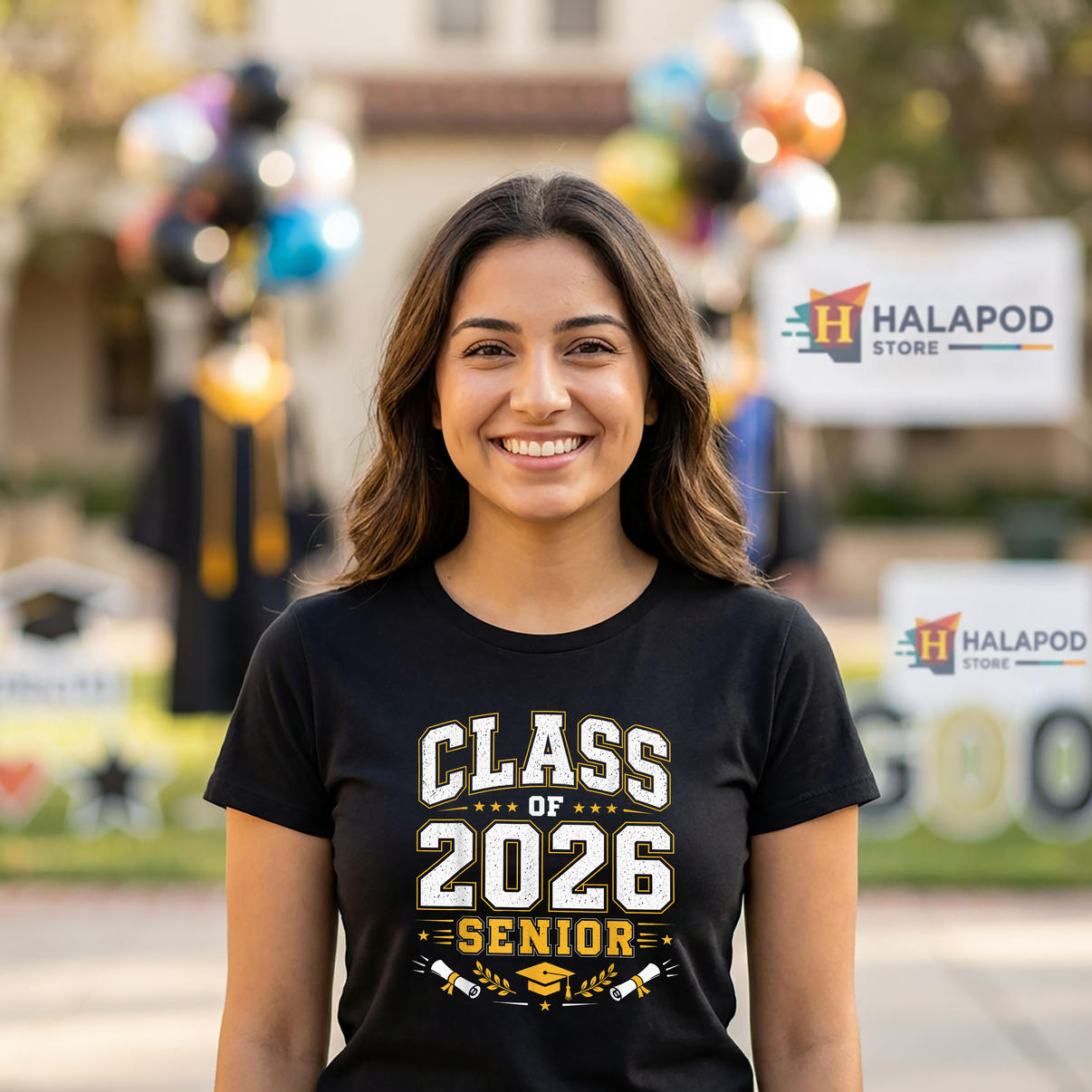 School Graduation Senior Fan T-Shirt 2026 Class Of Graduate Apparel Gear Gifts