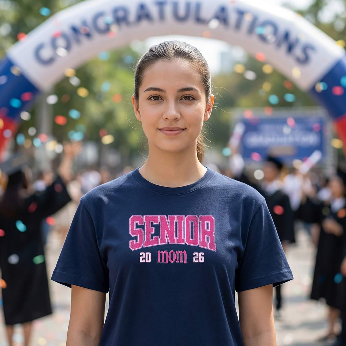 Senior Mom 2026 Graduation Shirt Class Of Family Graphic Design Lover For Mens