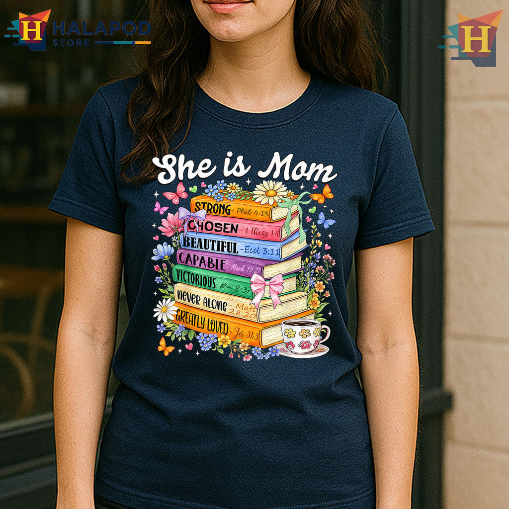 Christian Mama Bible Verse Shirt Religious Women Mothers Day