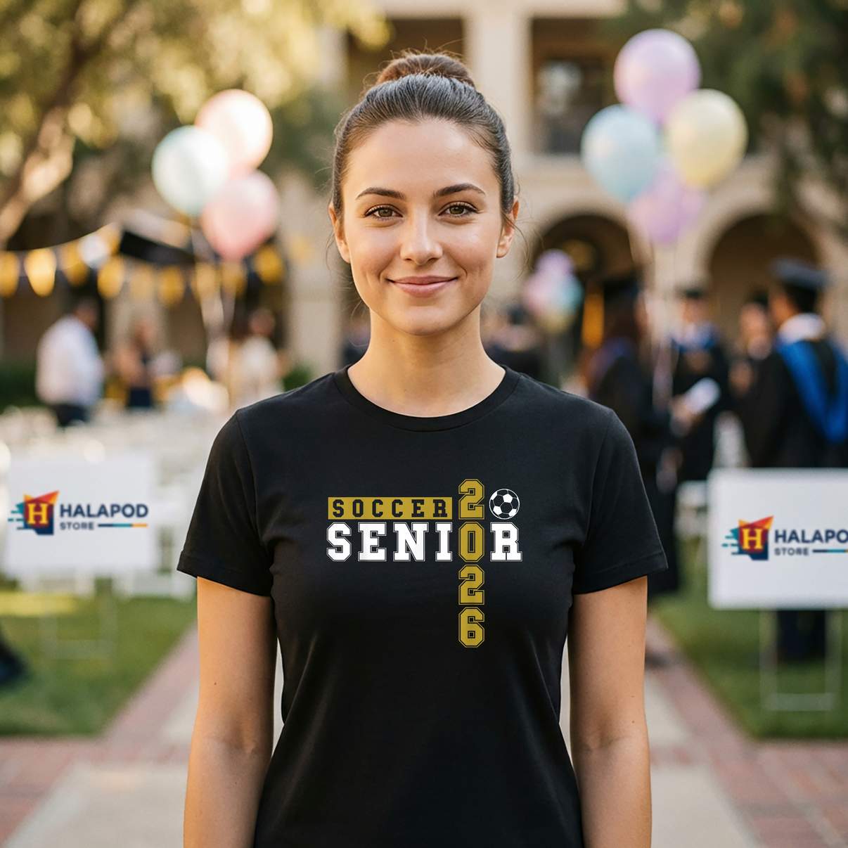 Soccer Senior Night 2026 TShirt Class Of Graduation Sports Fan Graphic For Men